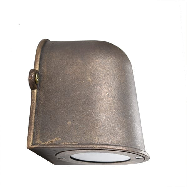 Scheinwerfer Newport Messing antik gegossen