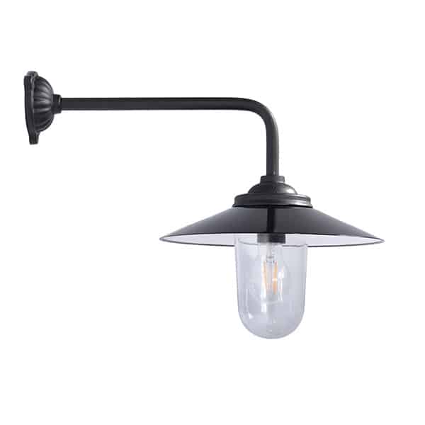 Stalllaterne aus Gusseisen 90°/47cm tief