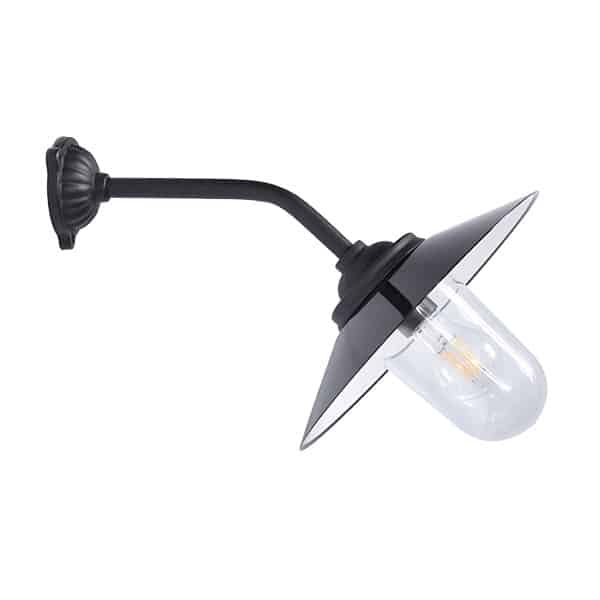 Stalllaterne aus Gusseisen 45°/41 cm tief