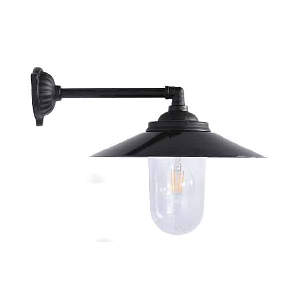 Stalllaterne aus Gusseisen 90°/38cm tief