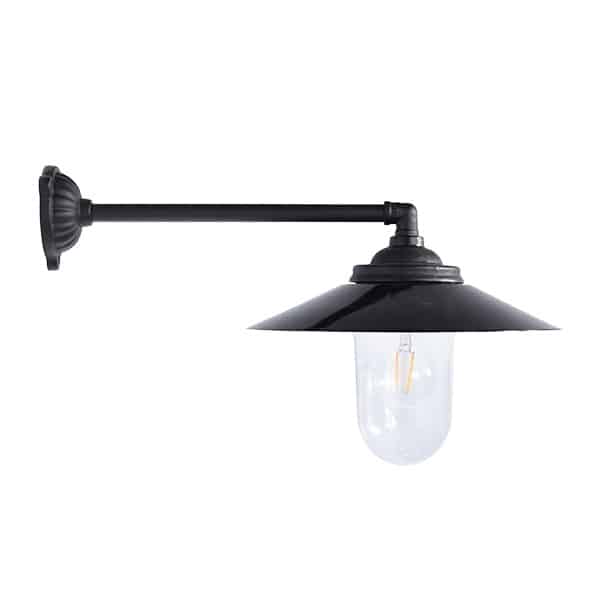 Stalllaterne aus Gusseisen 90°/47cm tief