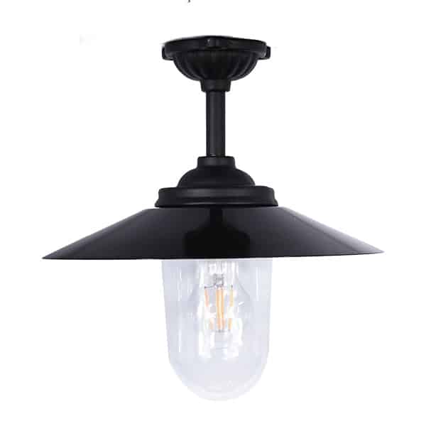 Stalllaterne aus Gusseisen hängend 33cm