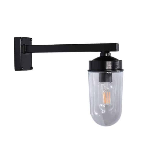 Funkis Lampe gerade Standlaterne Glas