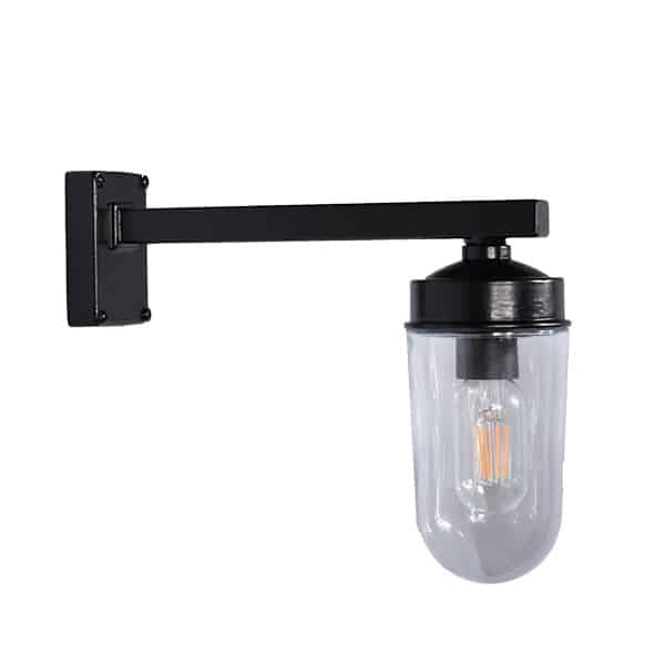 Funkis Lampe gerade Standlaterne Glas