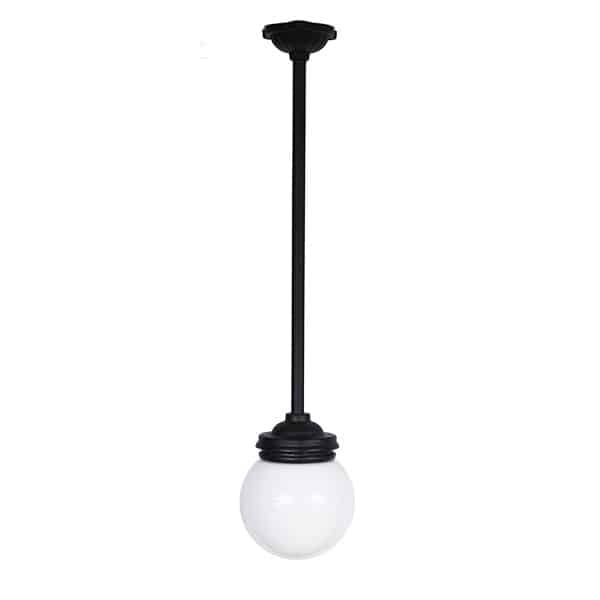 Hoflampe Gusseisen Pendelleuchte L:73cm