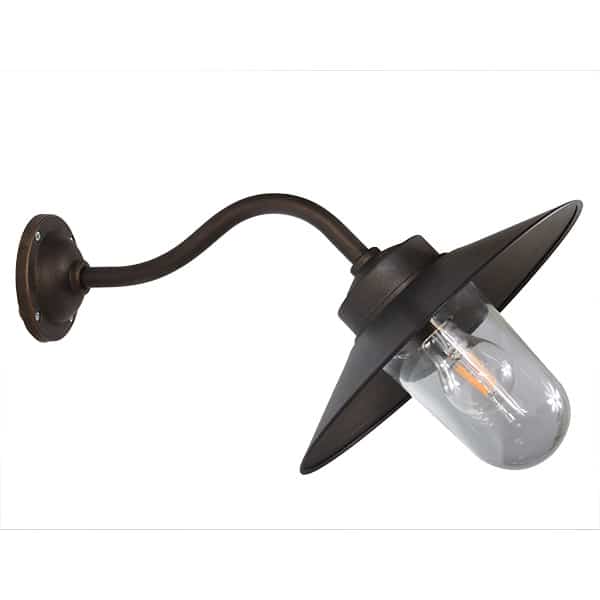 Stallleuchte Grimsholmen 45/45 antikes Messing/Kupfer