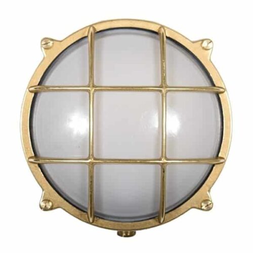 Alcudia Messing mattiert Wandleuchte