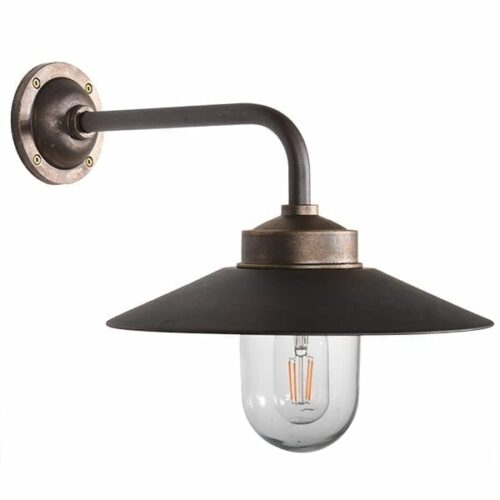 Stallleuchte Smögen gerade 90 antik messing/kupfer