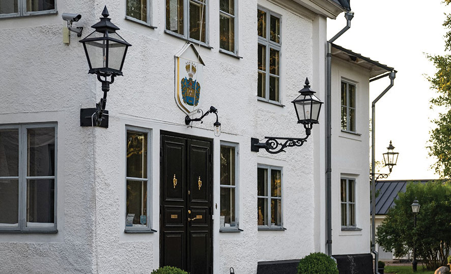 Eckausleger Funktionsleuchten Grau